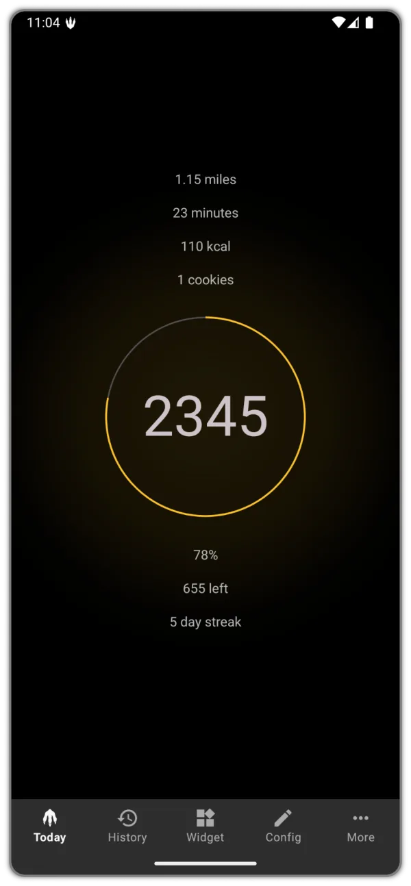 Infinity Step Counter Simple Step Counter | Minimalist Pedometer App